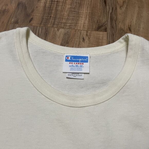 Champions Women’s Size 2XL T-Shirt Ivory Green Roses? Logo - Picture 3 of 5